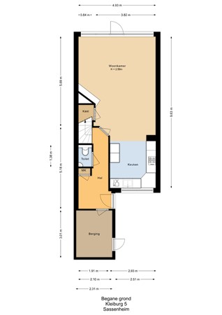 Floorplan - Kleiburg 4, 2171 DR Sassenheim